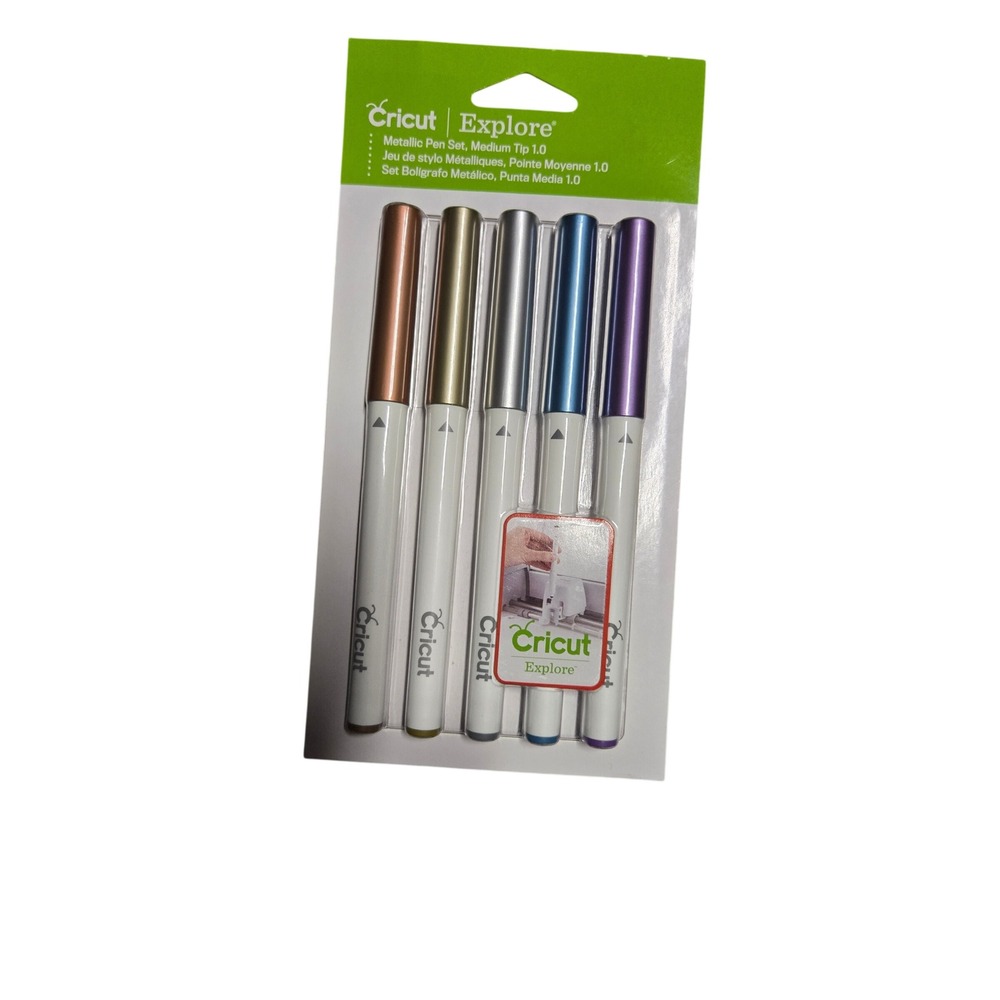 Cricut Explore Metallic Pen Set Medium Tip 1.0  5ct